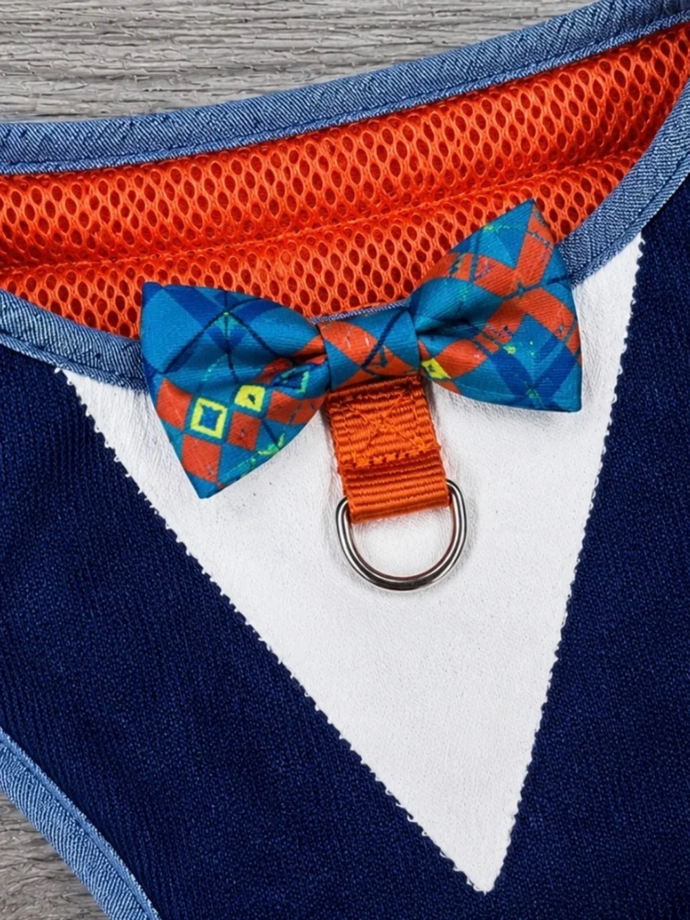 Tuxedo Dog Harness with Bow Tie | Size: Medium Brand New